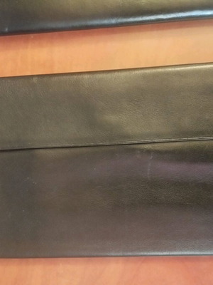 Large black travel wallets, set of 3