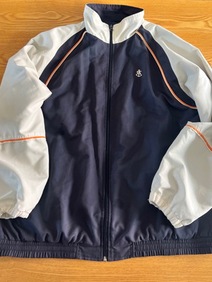 Explorer Navigator vintage men's windbreaker jacket blue and ecru XL