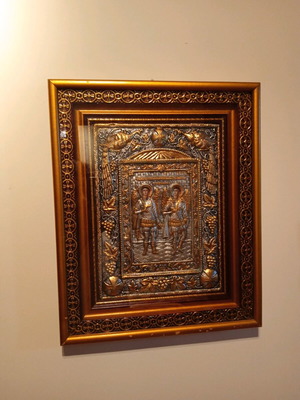 Стара ръчно изработена картина като нова 36x44