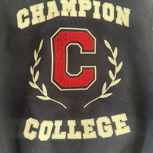 Champion x Zara College Jacket used, 7-8 years, varsity bomber
