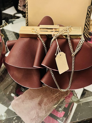 Zara bag bordeaux new