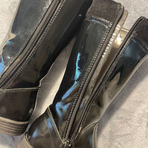 Crocodilino kids leather boots used, size 27, black