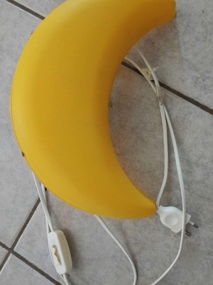 IKEA SMILA MÅNE wall light yellow moon used like new