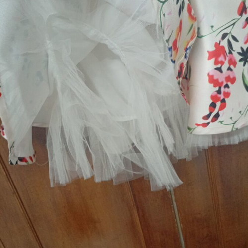 Allure formal dress like new, size small, strapless option