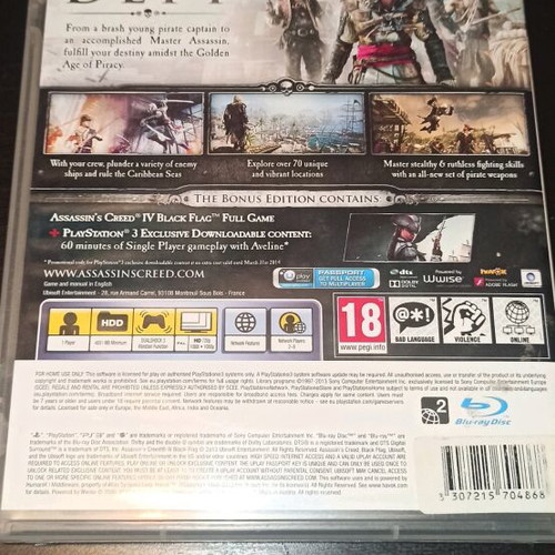 Assassin's Creed IV Black Flag PS3 used in excellent condition