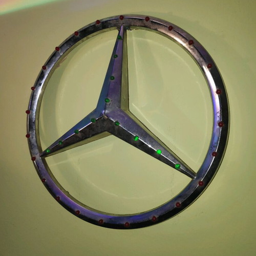 LED σήμα Mercedes μεγάλο φωτιζόμενο μεταχειρισμένο