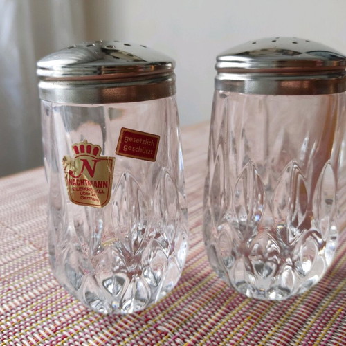 Nachtman salt and pepper set like new with sticker
