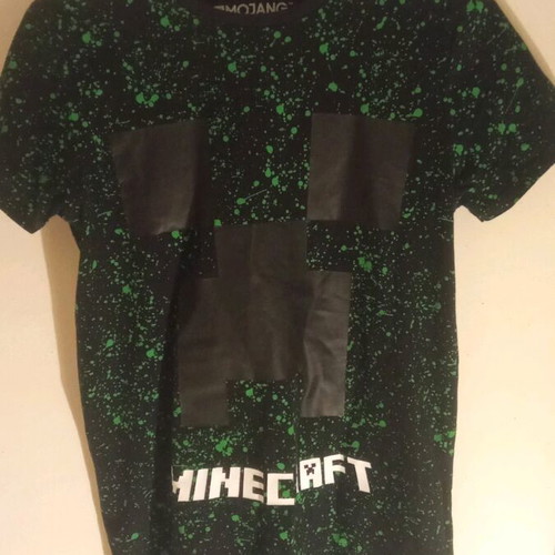 Minecraft shirt used, size S, black