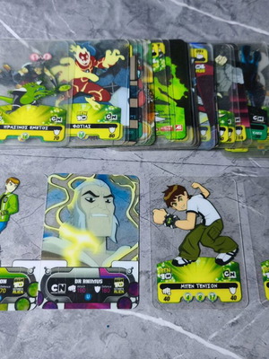 Ben 10 plastic cards used, pack of 46