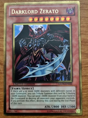 Darklord Zerato GLD4 used, Gold Rare Limited edition