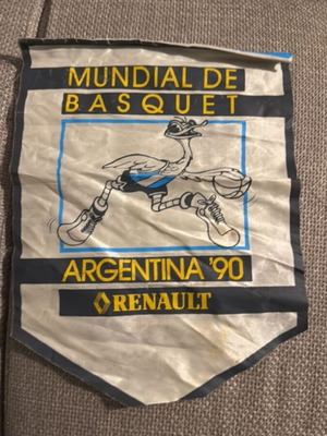 Mundobasket 1990 Banner used, authentic