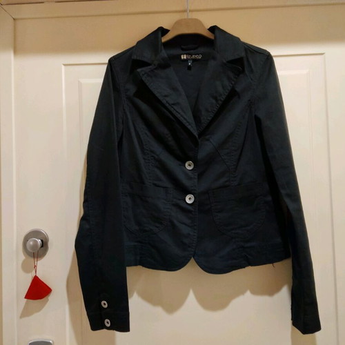 Splendid women's black denim jacket new with back design