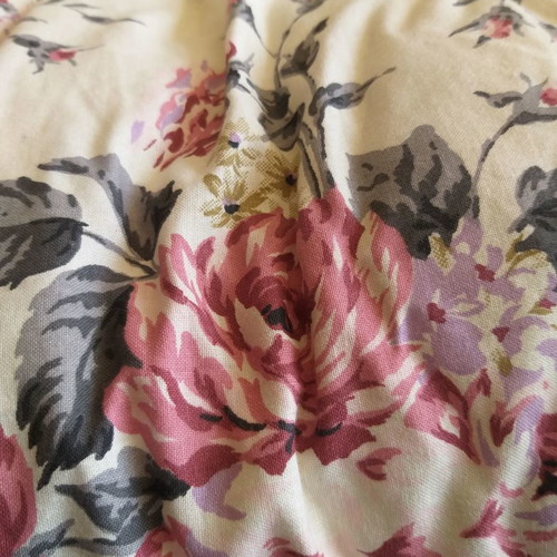 Floral single quilts set of two used, cotton, 160x220 cm