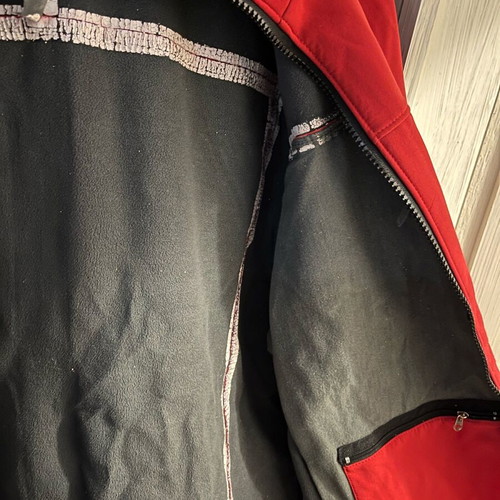 The North Face jacket used, size S, red
