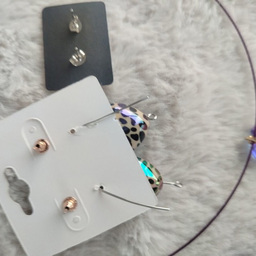 No Mystery Summer Box 3 Jewelry Set with Purple Earrings