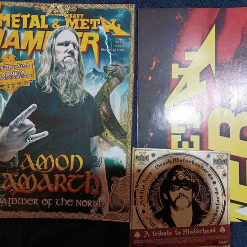 Metal Hammer No. 376 (04/2016) used with Motörhead Tribute CD and Rotting Christ poster