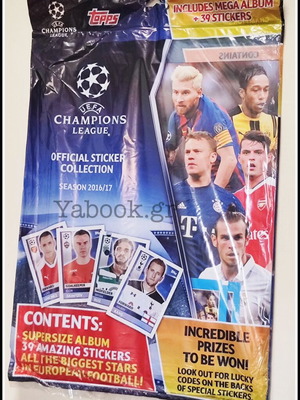 Champions League Official Sticker Collection 2016-2017 new mega album with 39 stickers