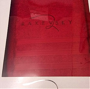Raxevsky σετ 3 πετσετών μπάνιου (χεριών, προσώπου, σώματος) 100% βαμβακερές κόκκινες - Καινούργιες