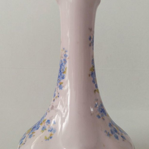 Hand-painted pink pitcher used, Made in Czechoslovakia