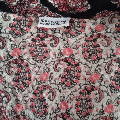 Women's dress used, size L, beige and white