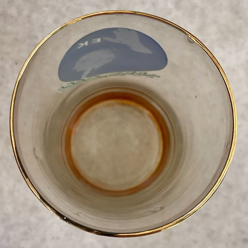 Promotional glass George Papandreou Union Centre like new, vintage 1960s