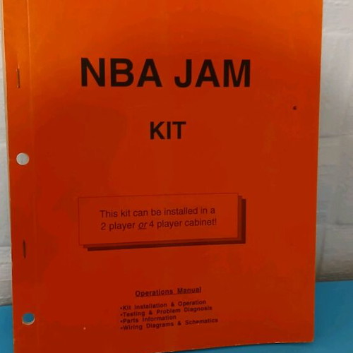 NBA JAM operations manual like new
