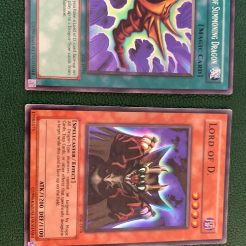 Lord of D. and The Flute of Summoning Dragon Yu-Gi-Oh! cards like new