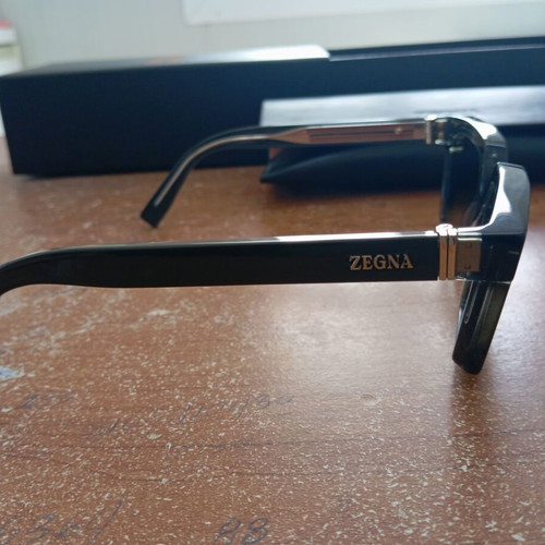 Zegna Luxury Sunglasses like new, gray acetate frame