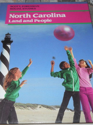 Scott, Foresman Social Studies North Carolina Land and People hardcover book used