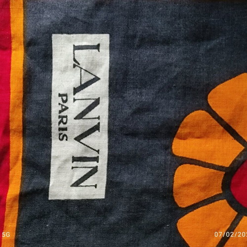 Lanvin silk cotton scarf multicolor like new
