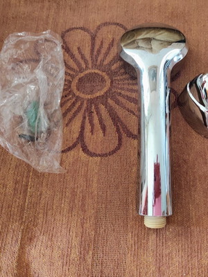 Shower telephone with base, without hose
