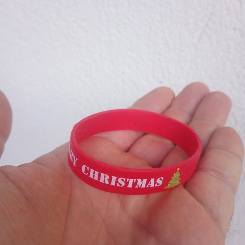 Christmas silicone bracelet like new