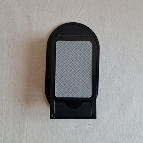 Adjustable phone and tablet stand new, foldable black