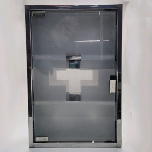 Stainless steel wall medicine cabinet new with glass door and 3 shelves