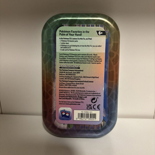 Pokemon cards empty tin