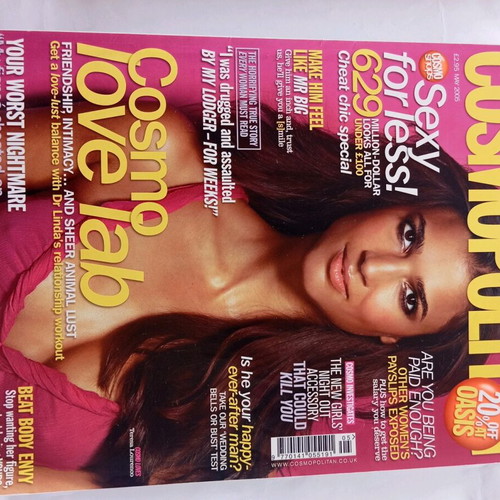 English magazines like new Cosmopolitan and Glamour