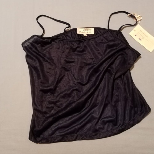 Dorothy Calvin Ray women's dark blue transparent top XL