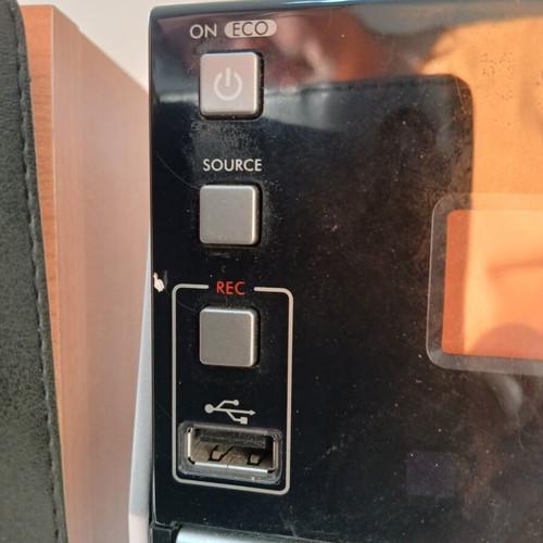 Tomson Mini Stereo System like new with radio, cassette, CD, and USB recorder