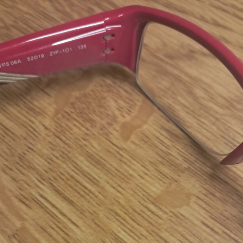 Prada eyeglass frame like new, red-black-silver