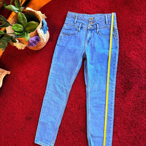 Lynne Denim Hot Stuff high-waisted skinny jeans like new, blue
