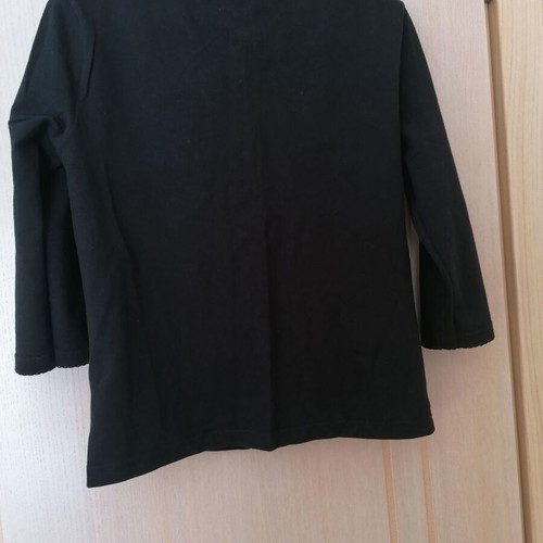 Monsoon top blouse jacket new, black, S/M with embroidered details