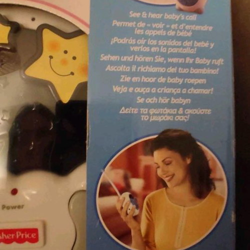 Fisher Price intercom with color projector used