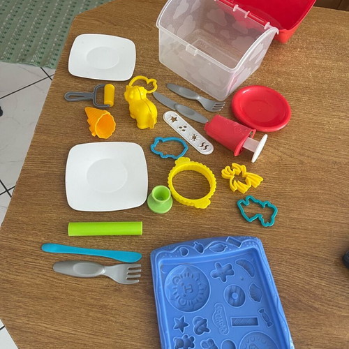 Creative play toys used with authentic Play Doh
