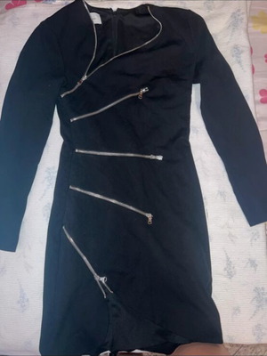 BSB Mini Dress Like New With Zipper Details Black Size S