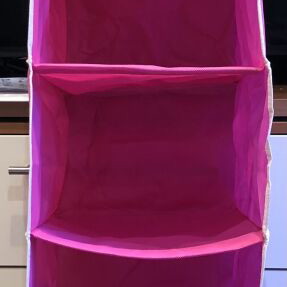 Organizer with 6 compartments pink new