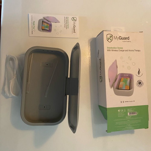 MyGuard disinfection box with UV light and wireless charger new