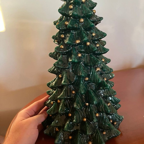 Large Christmas Tree Decorative Candle like new