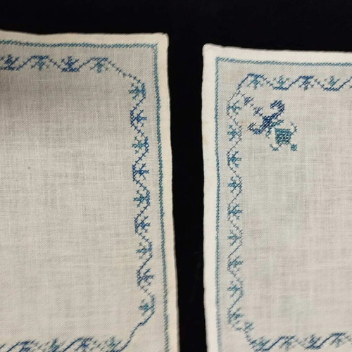 Handmade embroidery used, pack of 4 napkins