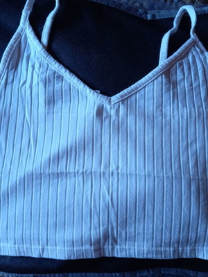 Short white crop top
