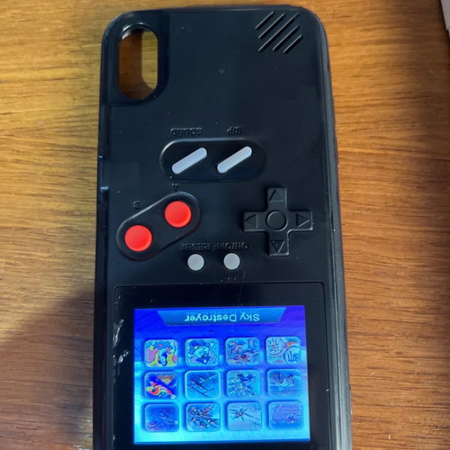 iPhone X case used with 36 classic games and screen protector